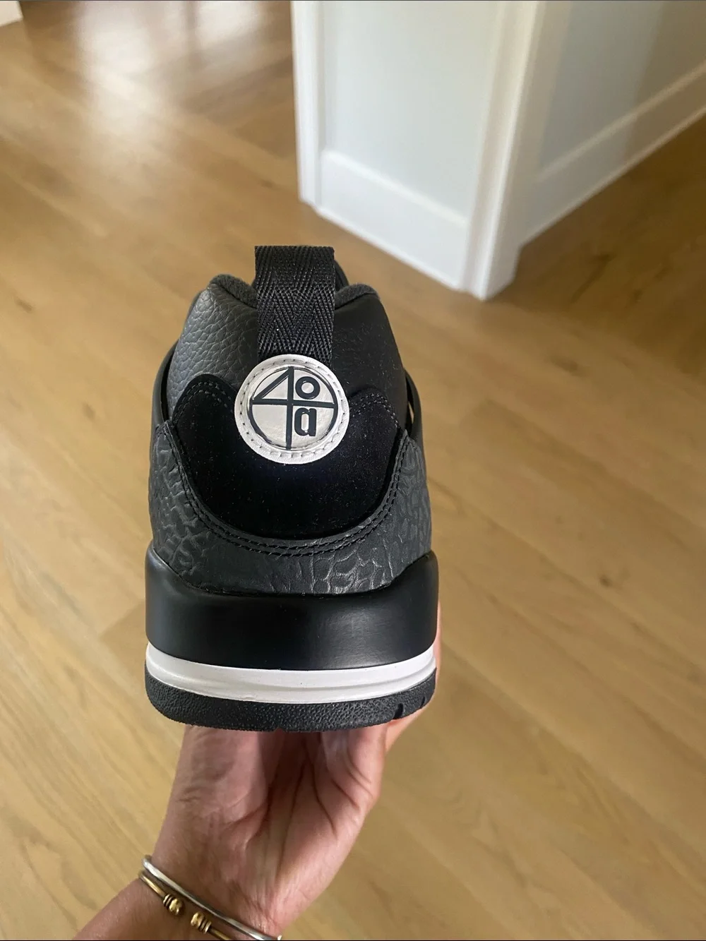 Jordan Black and White Men's Low-Top Sneakers